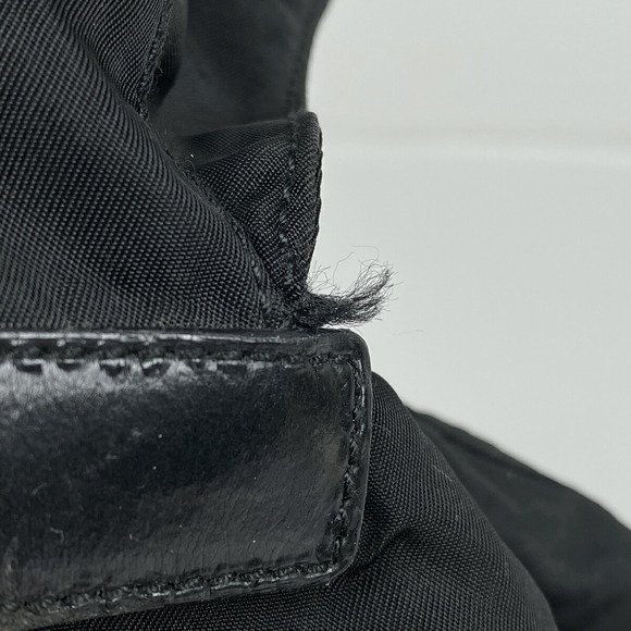 Prada Logo Plate Rucksack Backpack Nylon Nero Black - Picture 4 of 7